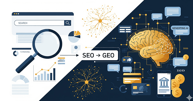 So Long SEO Hello GEO the New Digital Discipline Bank Marketers Must Master