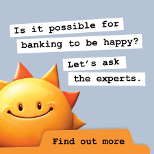 Happy Banking banner ad