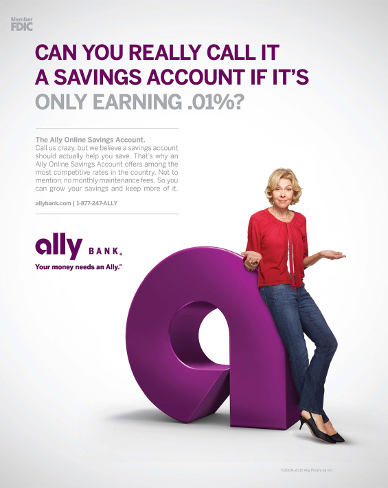 Ally Bank Ad Campaign Targets Online Bank Holdouts