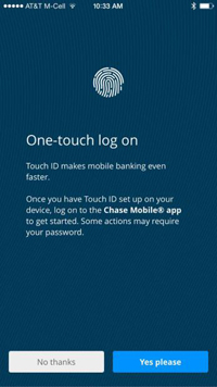 Chase Touch ID