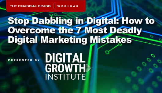 Picture of banking webinar with Digital Growth Institute on how banks can overcome the seven deadliest marketing mistakes