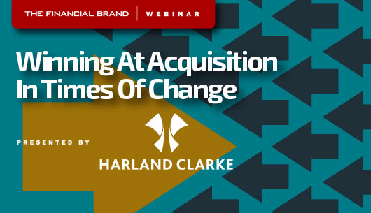 Picture of banking webinar with Harland Clarke on how banks can win at financial consumer acquisition in times of change