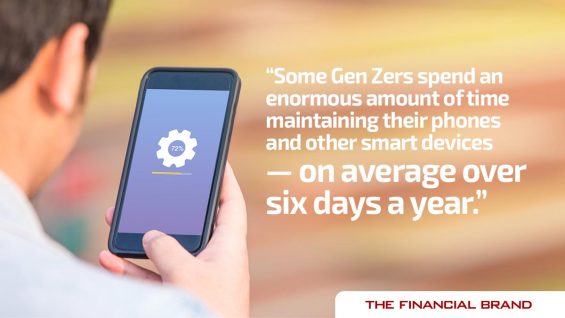 Gen Zers spend an enourmous amout of time mainting their devices
