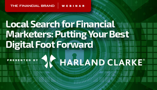 Picture of webinar with Harland Clarke on banks and credit unions putting forward their best digital foot in the search for financial marketers
