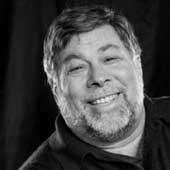 Picture of Steve Wozniak at Apple computer