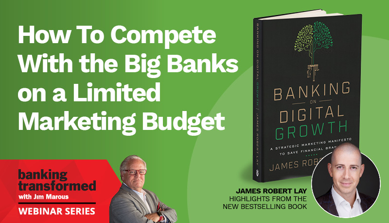 Picture of banking webinar with Digital Growth on how to compete with the big banks with a limited financial marketing budget