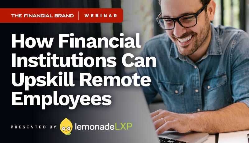 Picture of banking webinar with LemonadeXP on how banks can upskill remote employees