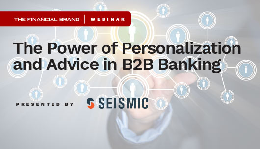 Picture of banking webinar with Temenos on the power of personalization and advice in B2B Banking
