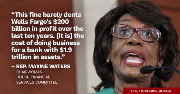 Maxine Waters barely dents Wells Fargo profits quote