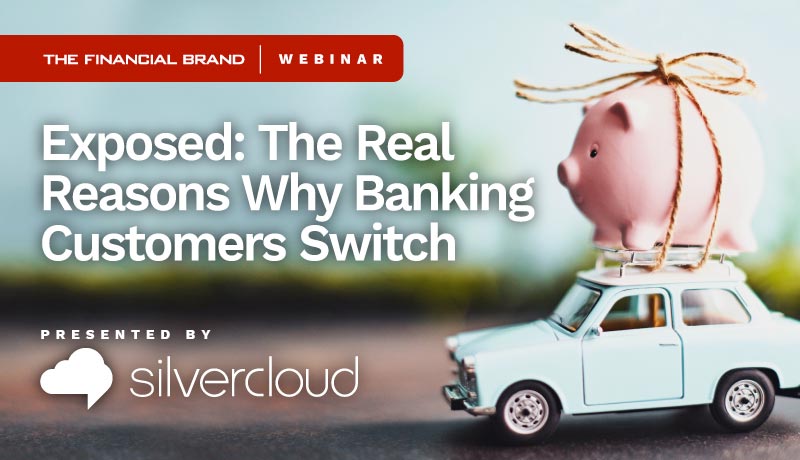 Picture of banking webinar with Silvercloud on the real reasons why banking customers switch providers