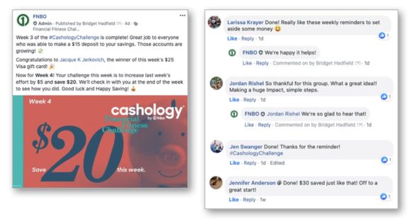 FNBO cashology social media