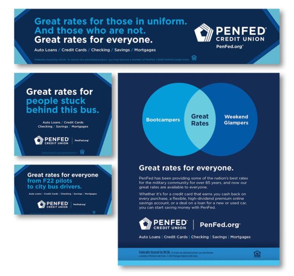 PenFed great rates bus ads