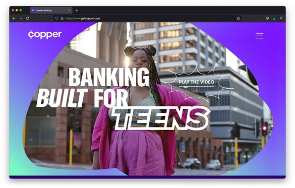 Copper teen banking website