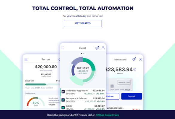 M1 total investing banking automation app