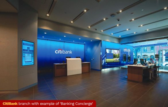 CitiBank branch with example of ‘Banking Concierge’