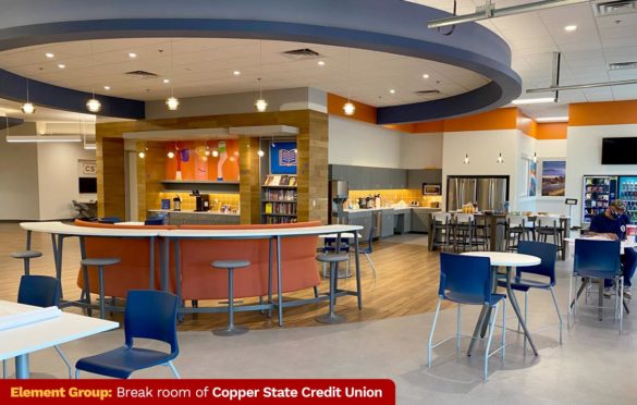 Element Group: Break room of Copper State Credit Union