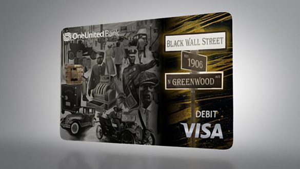 OneUnited Greenwood Black Wall Street card