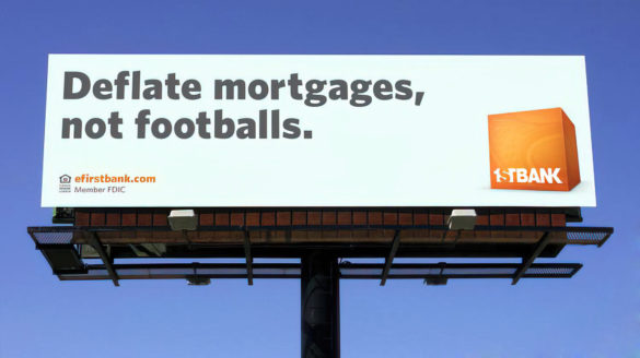 FirstBank Super Bowl billboard