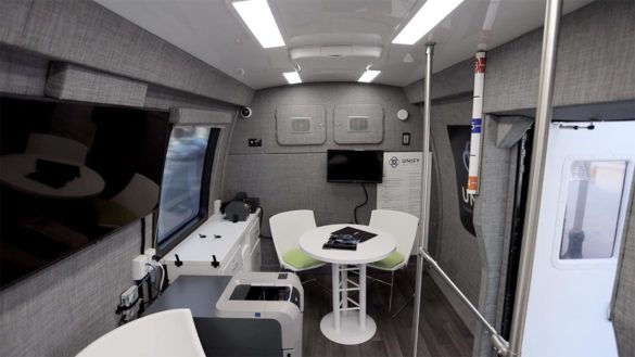 UNIFY mobile branch interior