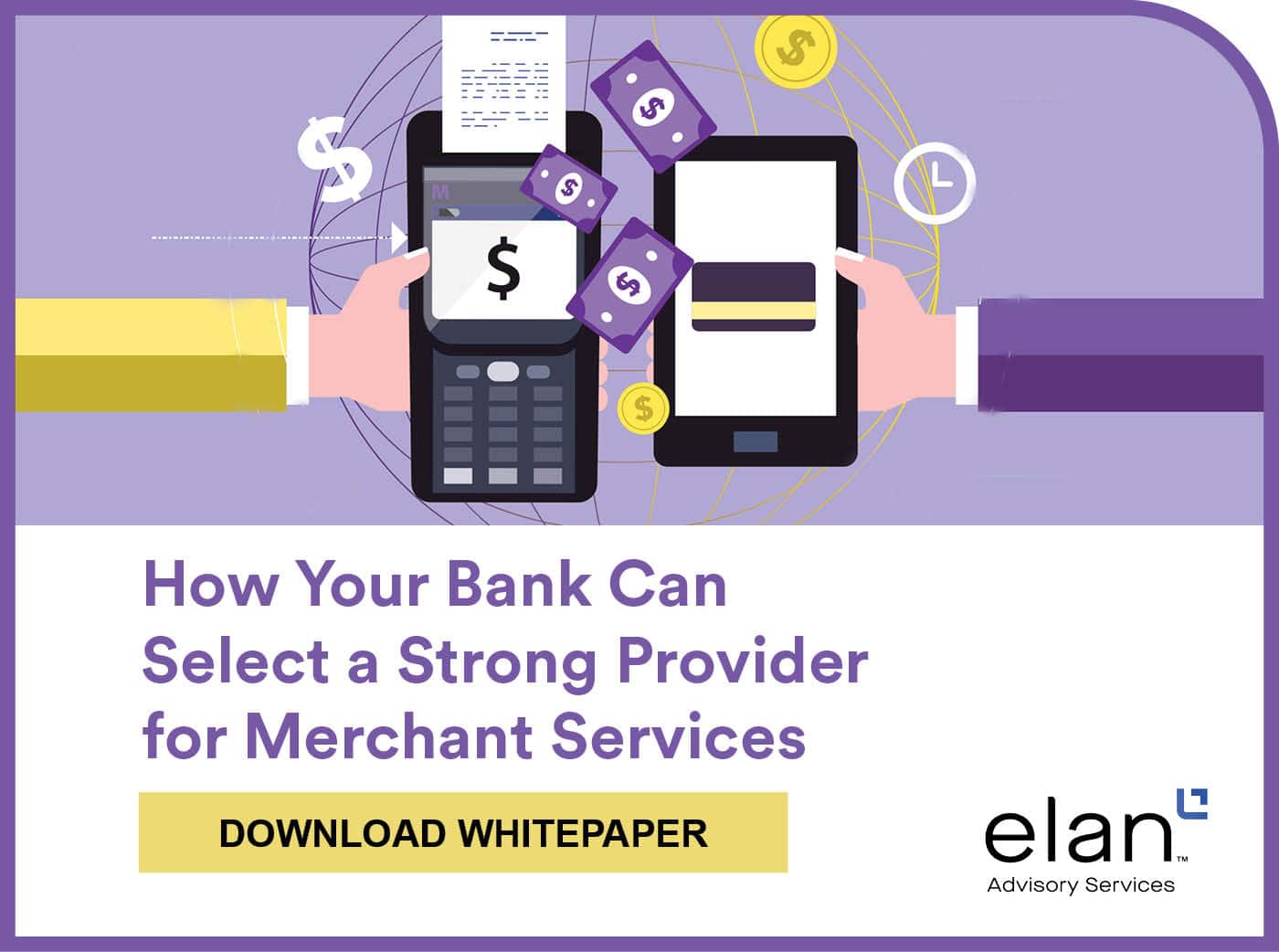 Graphic that reads how your bank can provide strong provider merchant services