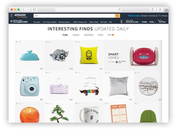 Amazon uses AI to increase sales by showing personalized and related products
