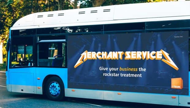 firstbank business merchant service get rockstar treatment buswrap