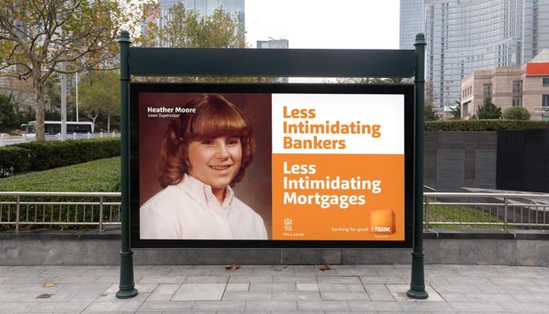 FirstBank less intimidating bankers less intimidating mortgage campaign outdoor sign billboard