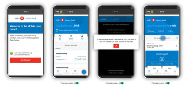 MBO Harris mobile banking app test drive shows how to set up mobile cash app