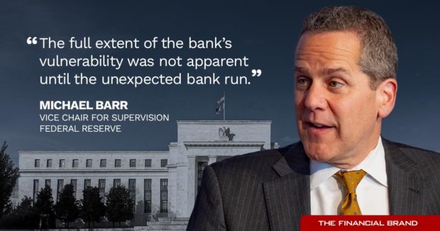 Michael Barr The full extent of bank's vulnerability was not apparent until the unexpected bank run quote