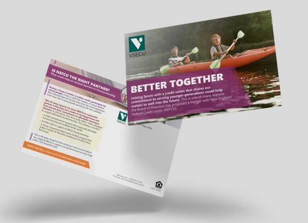 VSECU postcard on being better together with digital youngsters