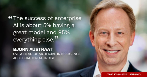 Bjorn Austraat says that success of enterprise AI is about 5 percent having a great model and 95 percent everything else