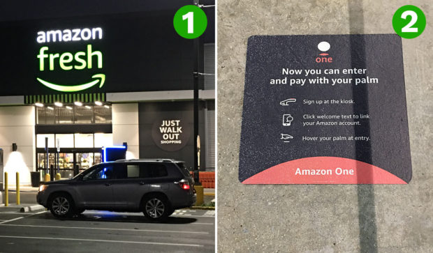Amazon Fresh storefront and payment instructions