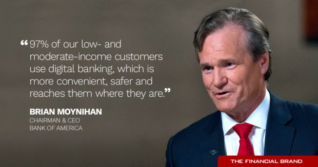 Brian Moynihan low- and moderate-income customers use digital banking quote