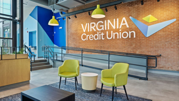 second photo of interior of virginia credit union branch