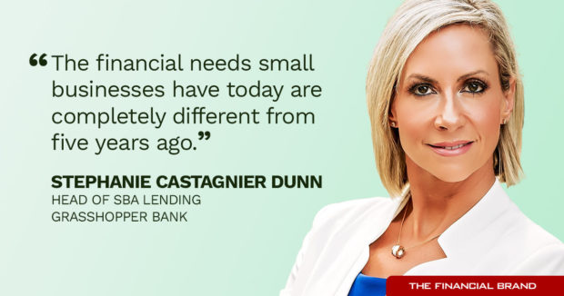 Stephanie Castagnier Dunn small business needs are different from five years ago quote