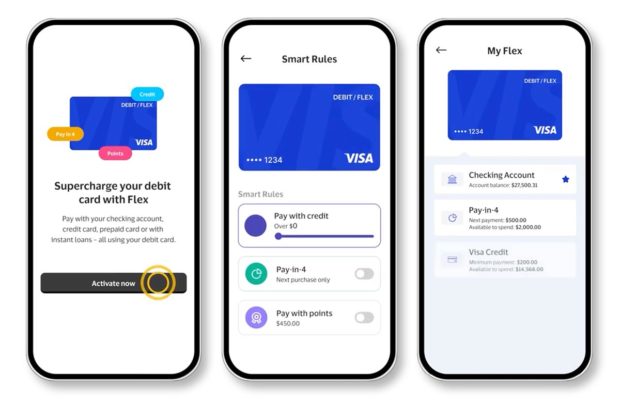 flex credit mobile app screens