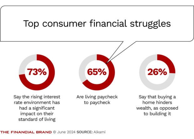 chart showing the top consumer financial struggles